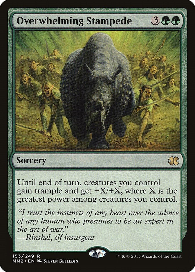 Image for Overwhelming Stampede (Modern Masters 2015) (153) - Magic: The Gathering