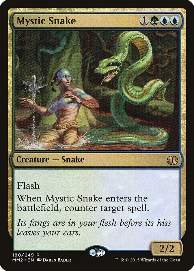 Image for Mystic Snake (Modern Masters 2015) (180) - Magic: The Gathering