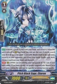 Image for Pitch Black Sage, Charon (RRR Foil) (G-Legend Deck Vol.1: The Dark) (G-LD01/008EN) - Cardfight Vanguard