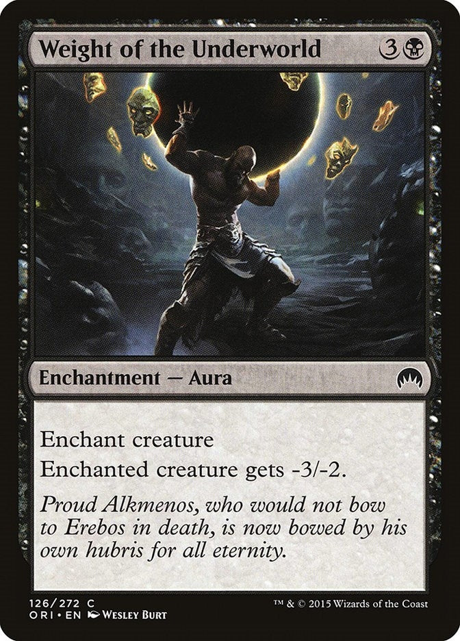 Image for Weight of the Underworld (Magic Origins) (126) - Magic: The Gathering