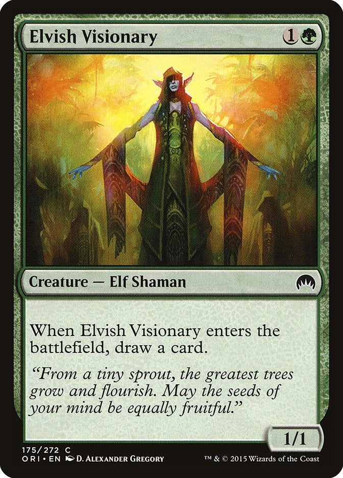 Image for Elvish Visionary (Magic Origins) (175) - Magic: The Gathering