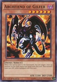 Image for Archfiend of Gilfer (Duelist Pack: Battle City) (DPBC-EN011) - YuGiOh
