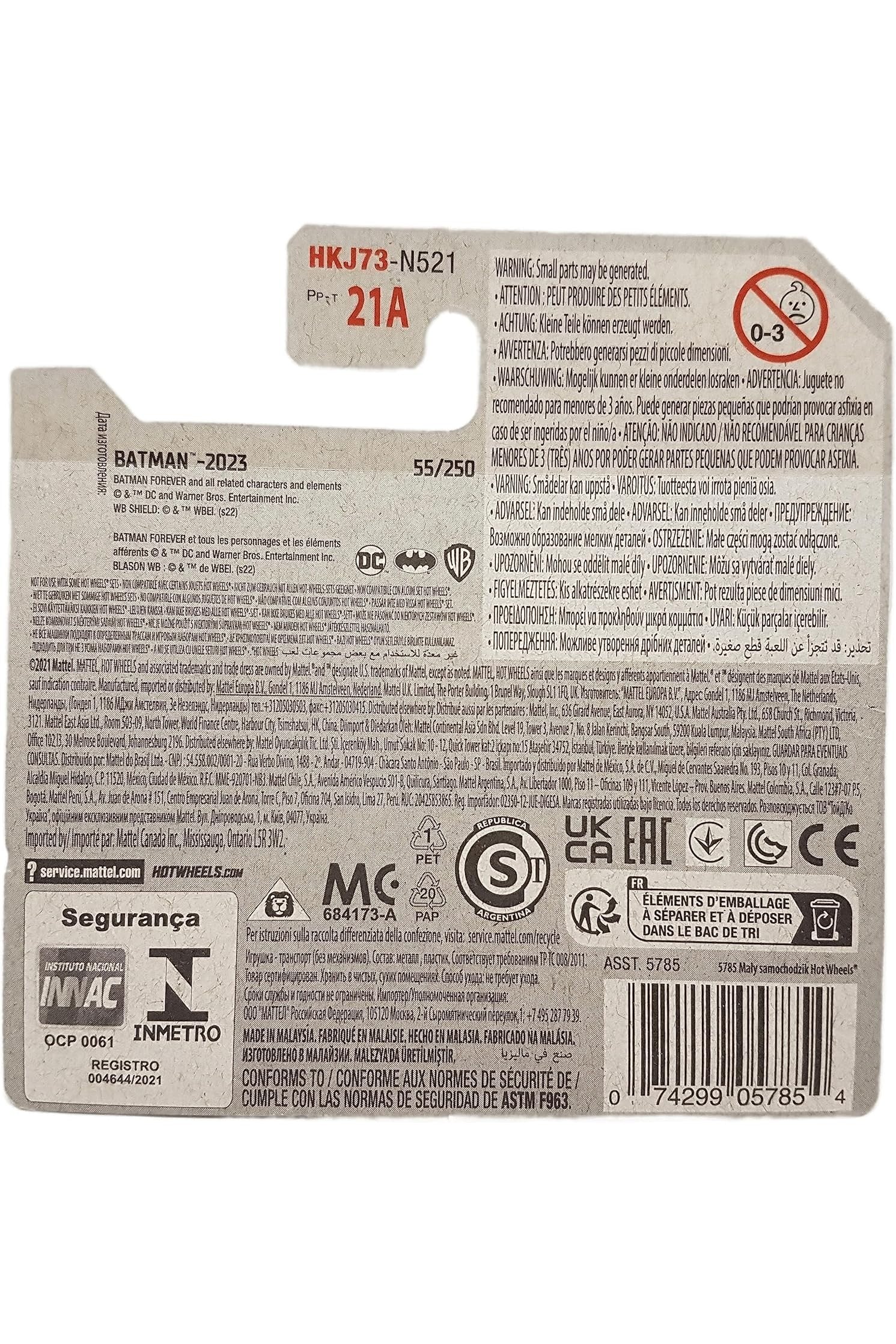 055/250 Hot Wheels - Batman Forever Batmobile 2/5 - HKJ73 2023 - Hot Wheels