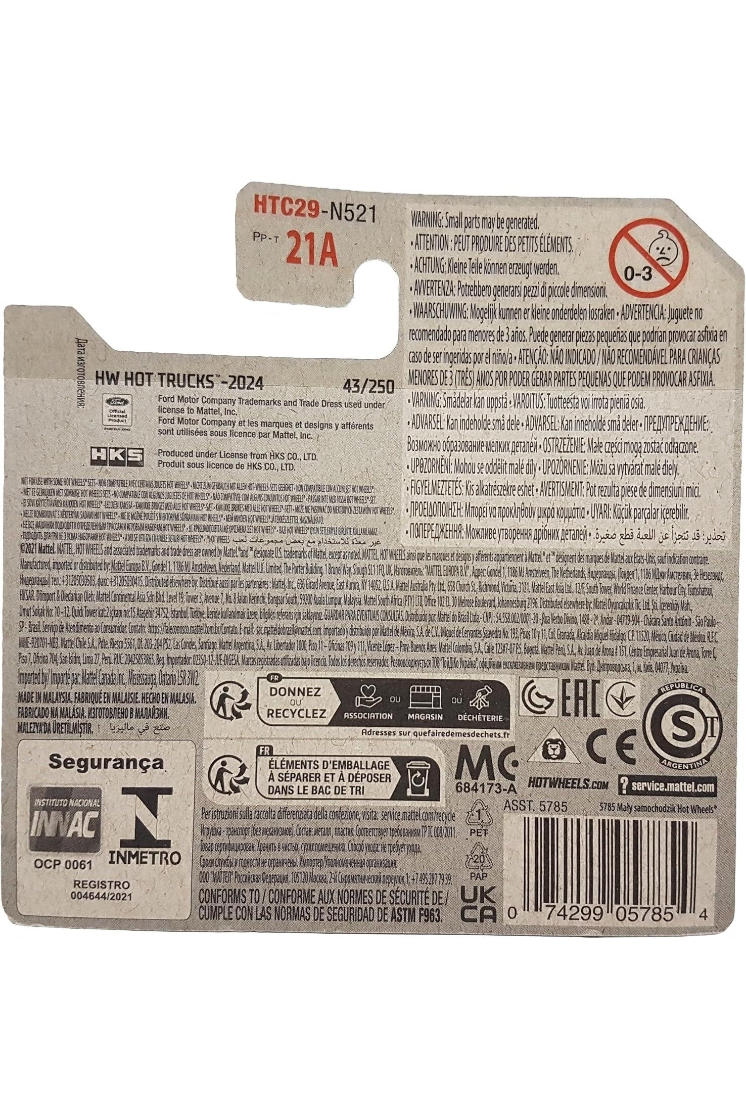 043/250 Hot Wheels - 79 Ford Ranger Raptor - HW Hot Trucks 2/10 -2024 - HTC29 - Hot Wheels