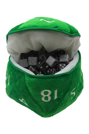 Ultra Pro - D20 Plush Dice Bag - Green - dice bag