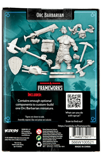 Dungeons & Dragons Frameworks: Orc Barbarian Male - Dungeons & Dragons