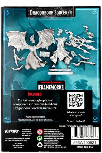 Dungeons & Dragons Frameworks: Dragonborn Sorcerer Female - Dungeons & Dragons