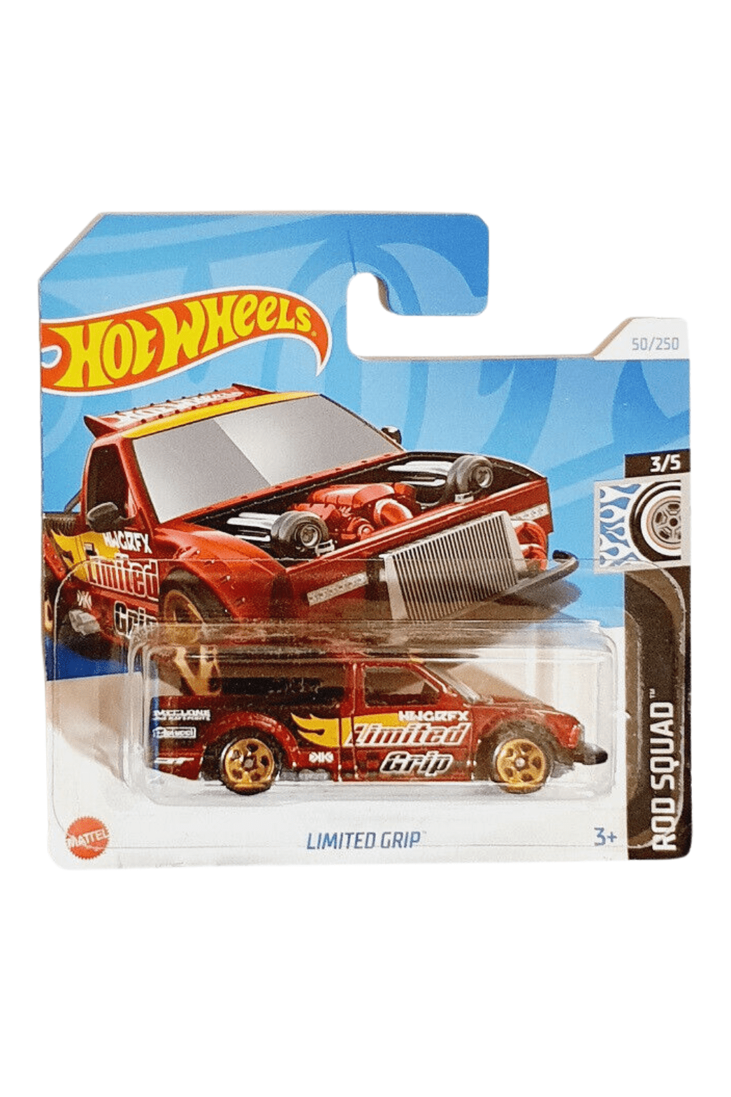 050 250 Hot Wheels Limited Grip Rod Squad 3 5 HTC62 2024 The Realm Of Adventure