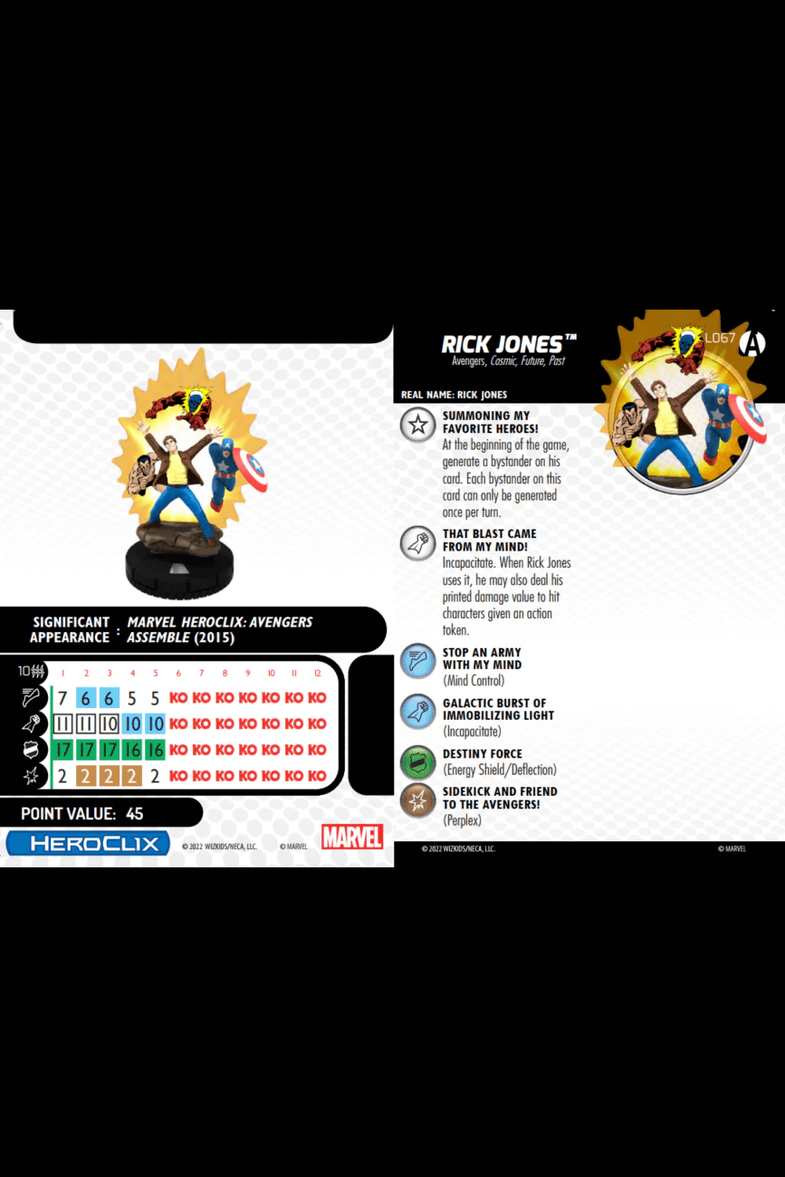 Marvel Heroclic - Avengers Forever Play At Home Kit - Heroclix
