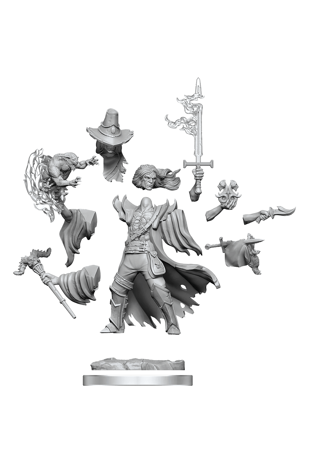 Dungeons & Dragons Frameworks: Human Warlock Male - Dungeons & Dragons