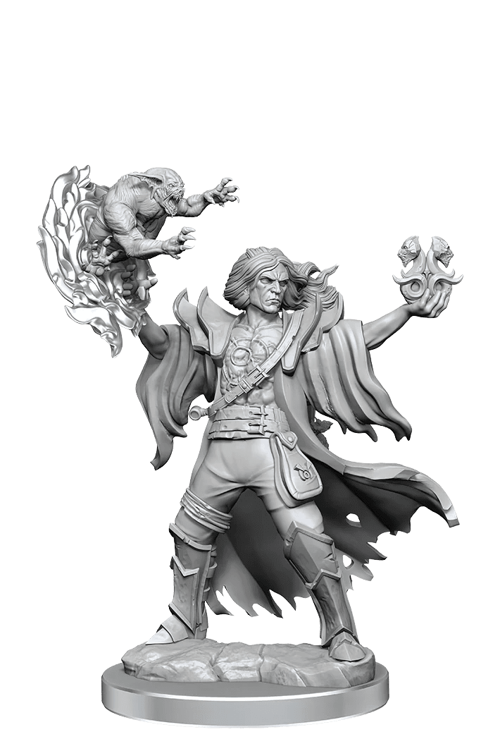 Dungeons & Dragons Frameworks: Human Warlock Male - Dungeons & Dragons