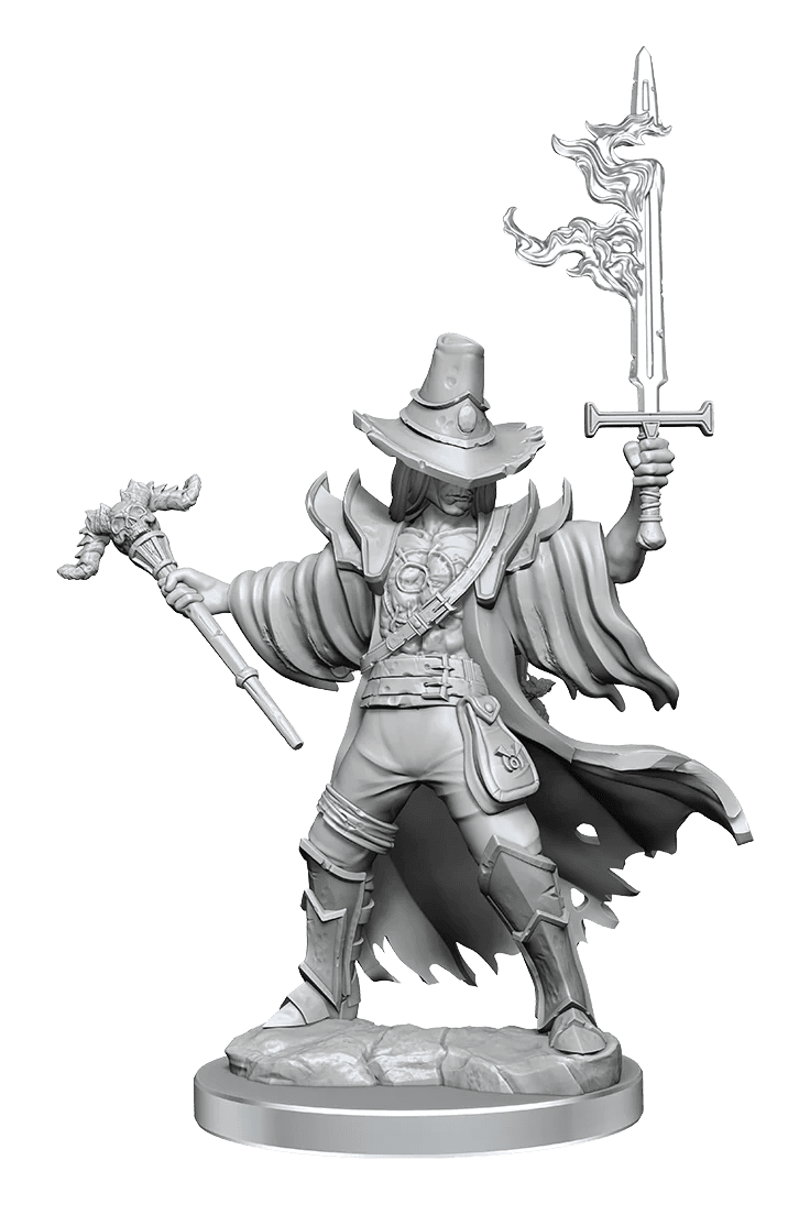 Dungeons & Dragons Frameworks: Human Warlock Male - Dungeons & Dragons