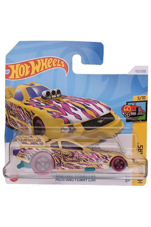 112/250 Hot Wheels - Mustang Funny Car - HW Art Cars 5/10 - HTD55 2024 - Hot Wheels