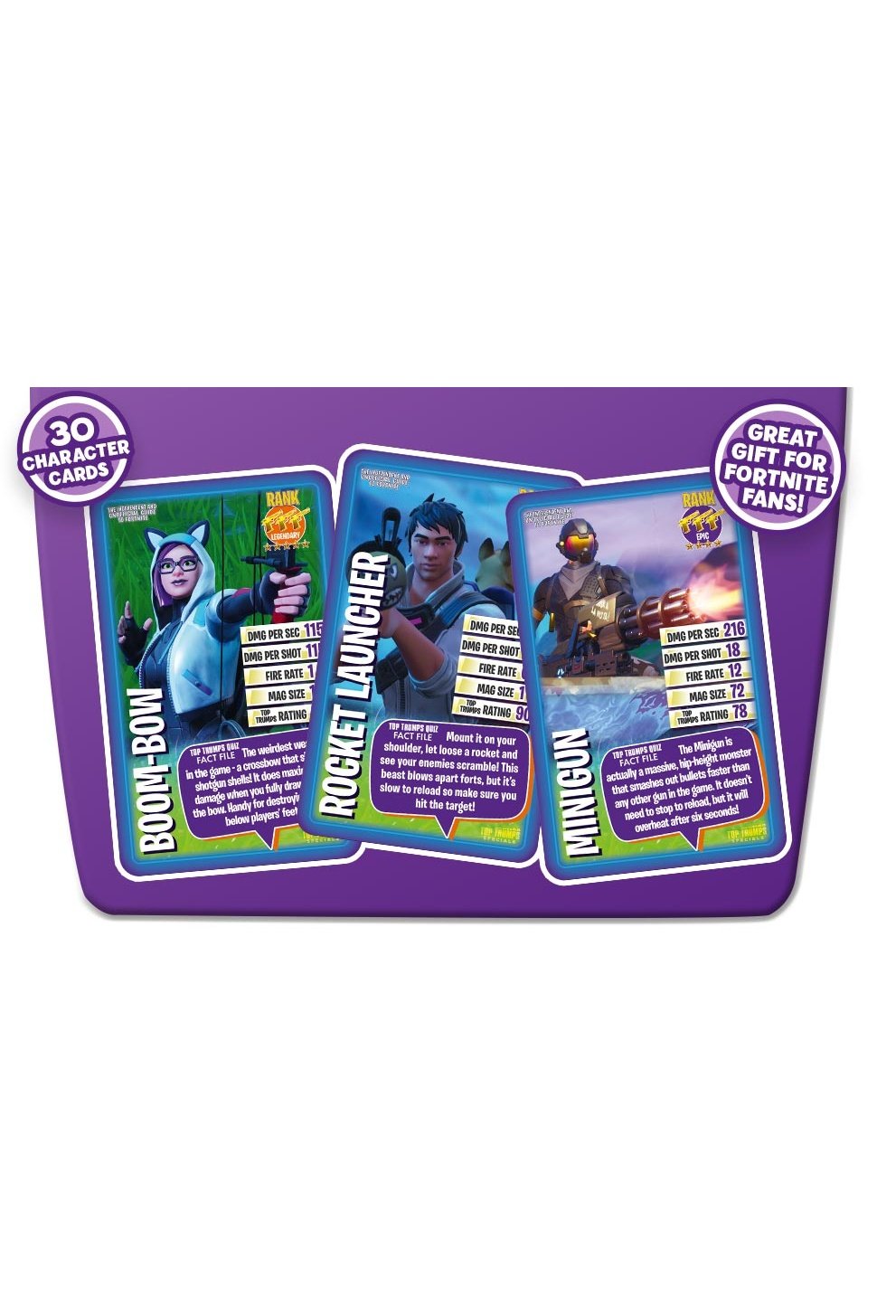 Top Trumps The Independent and Unofficial Guide To Fortnite Specials Card Game - Quiz Game