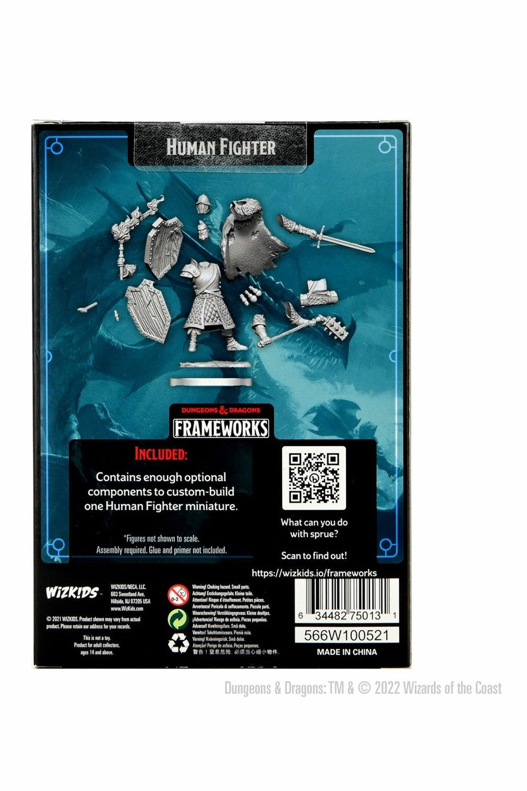 Dungeons & Dragons Frameworks: Human Fighter Male - Dungeons & Dragons