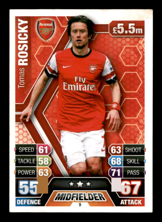 Tomas Rosicky (2013) - #9 - Sports Card