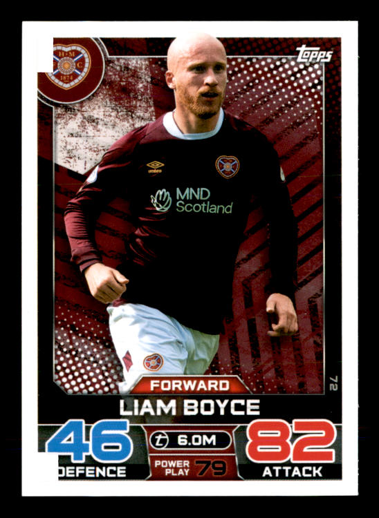 Liam Boyce (2022) - #72 - Sports Card