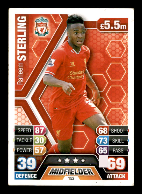Raheem Sterling (2013) - #152 - Sports Card