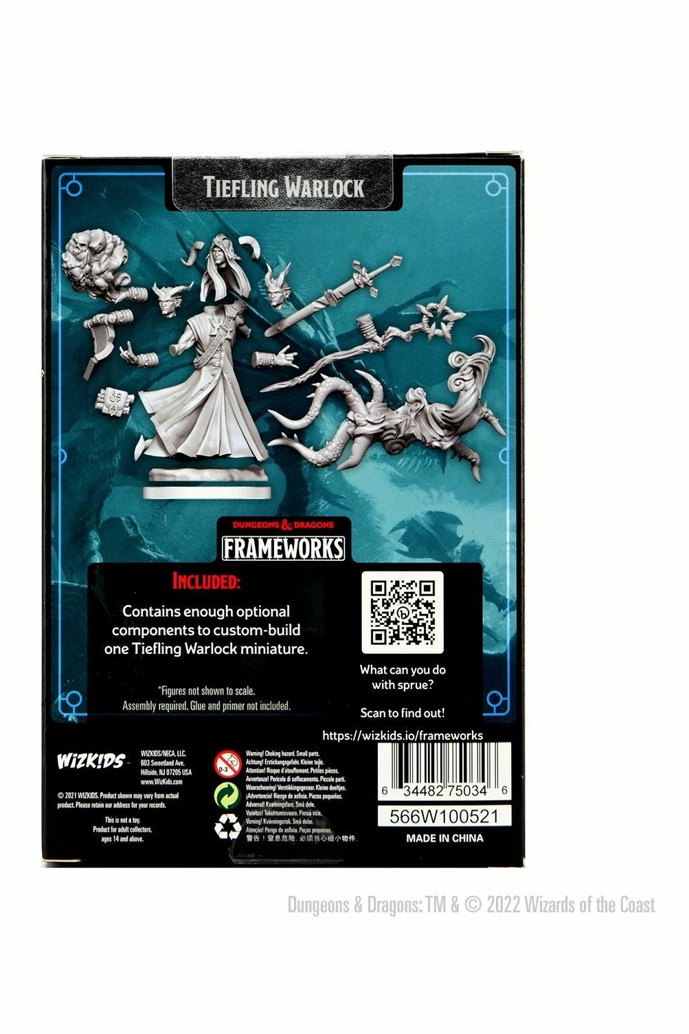Dungeons & Dragons Frameworks: Tiefling Warlock Male - Dungeons & Dragons