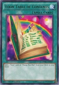 Image for Toon Table of Contents (Duelist Pack: Battle City) (DPBC-EN047) - YuGiOh