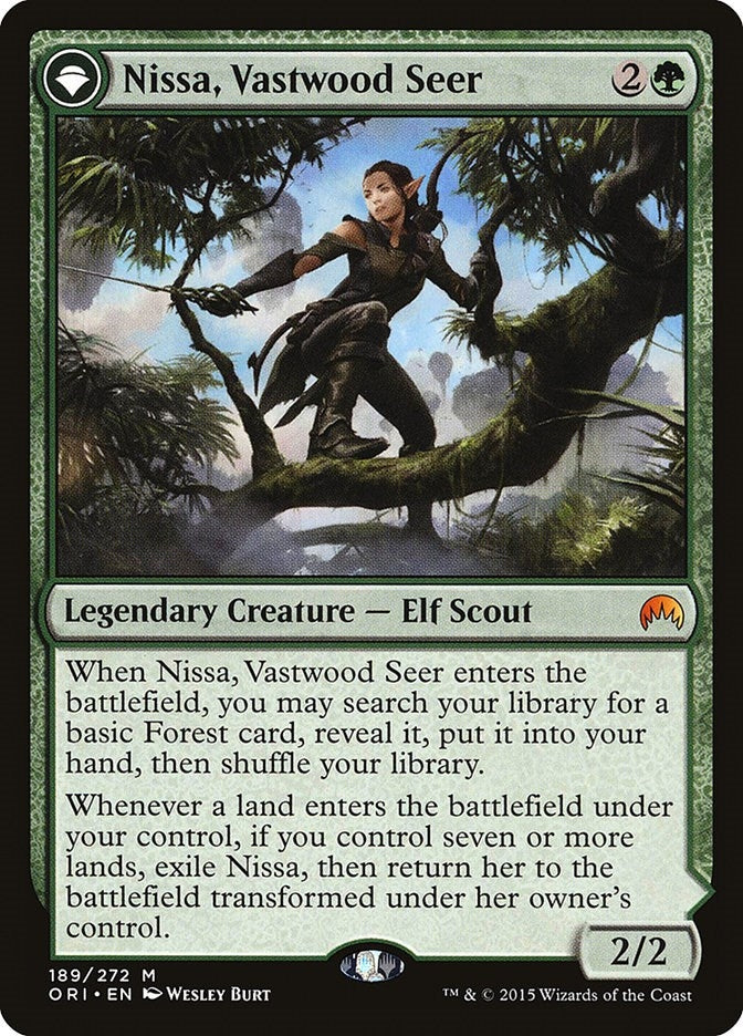 Image for Nissa, Vastwood Seer (Magic Origins) (189) - Magic: The Gathering