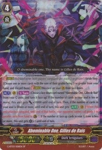 Image for Abominable One, Gilles de Rais (SP) (G-BT03: Sovereign Star Dragon) (G-BT03/S08EN) - Cardfight Vanguard