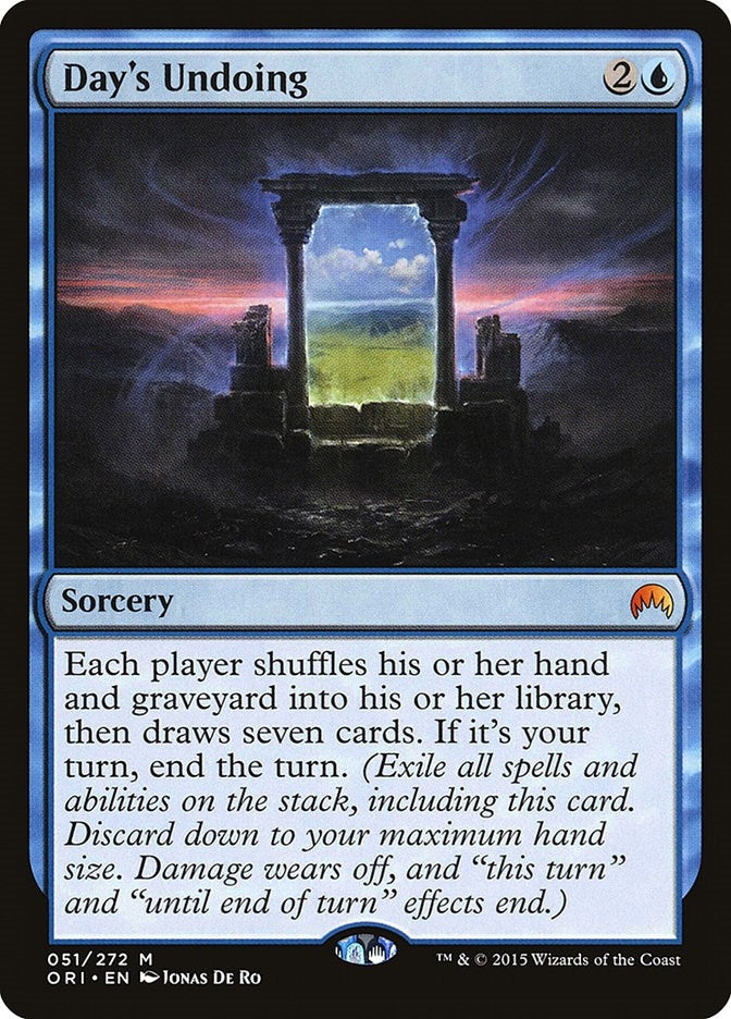 Image for Day's Undoing (Magic Origins) (51) - Magic: The Gathering