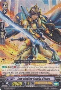 Image for Law-abiding Knight, Cloten (G-BT03: Sovereign Star Dragon) (G-BT03/058EN) - Cardfight Vanguard