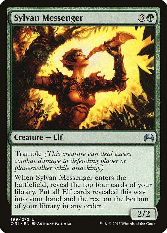 Image for Sylvan Messenger (Magic Origins) (199) - Magic: The Gathering