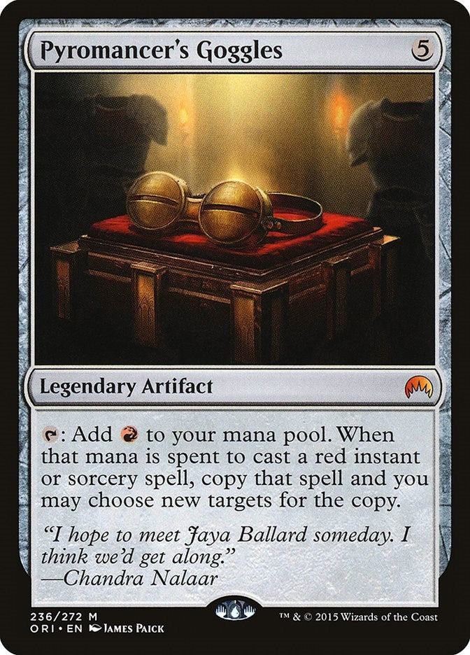 Image for Pyromancer's Goggles (Magic Origins) (236) - Magic: The Gathering