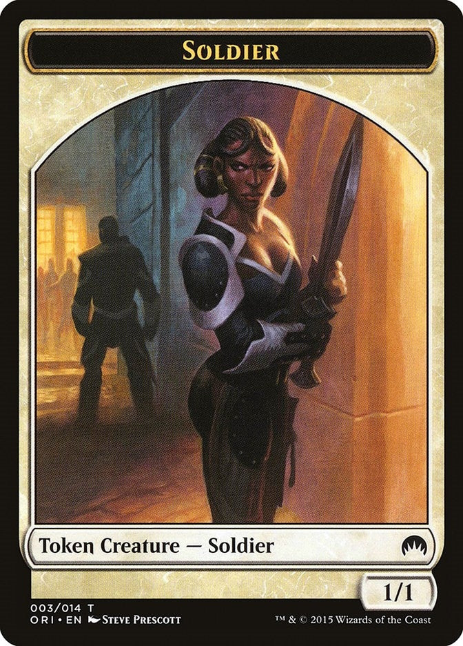Image for Soldier Token (Magic Origins) (3) - Magic: The Gathering