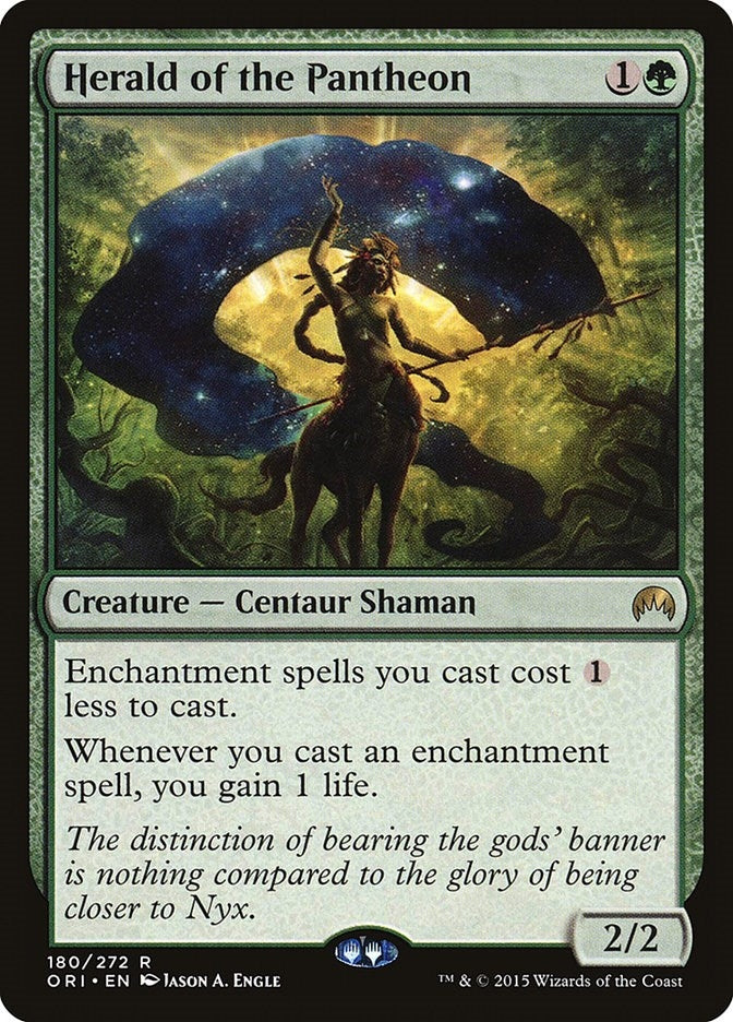 Image for Herald of the Pantheon (Magic Origins) (180) - Magic: The Gathering