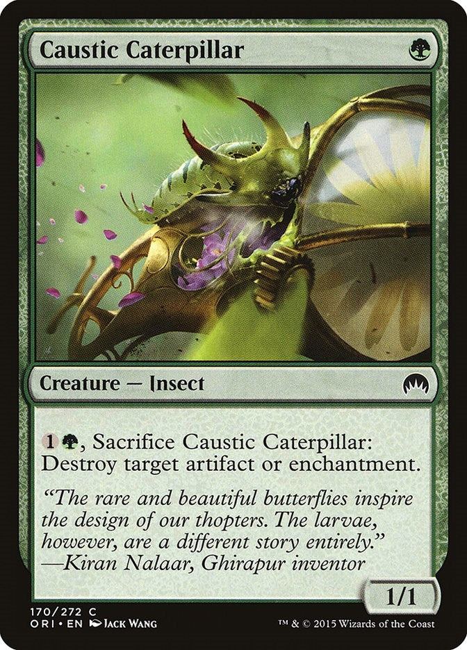 Image for Caustic Caterpillar (Magic Origins) (170) - Magic: The Gathering