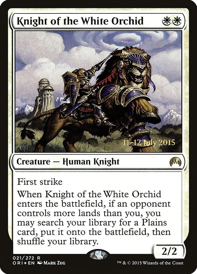 Image for Knight of the White Orchid (Prerelease Cards) (21) - Magic: The Gathering