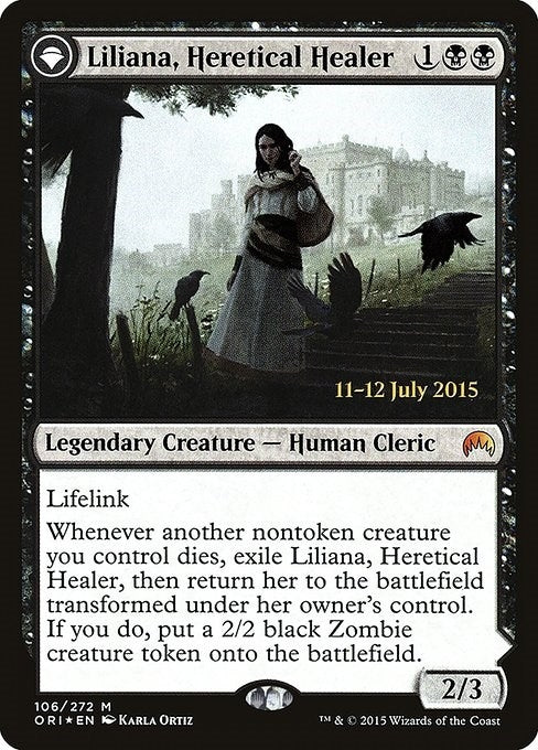 Image for Liliana, Heretical Healer (Prerelease Cards) (106) - Magic: The Gathering