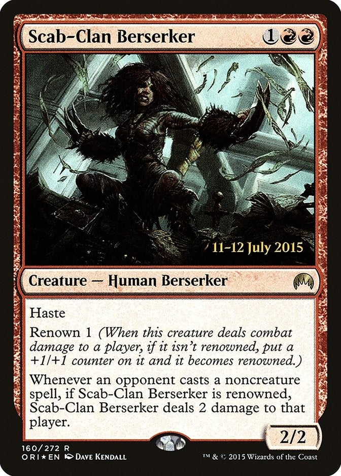 Image for Scab-Clan Berserker (Prerelease Cards) (160) - Magic: The Gathering