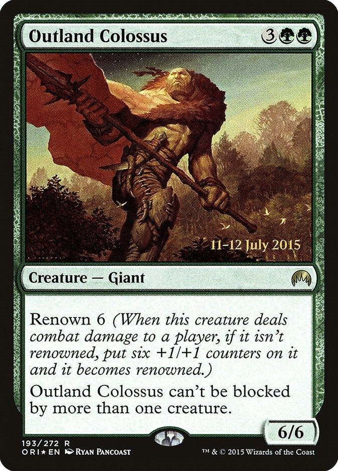 Image for Outland Colossus (Prerelease Cards) (193) - Magic: The Gathering