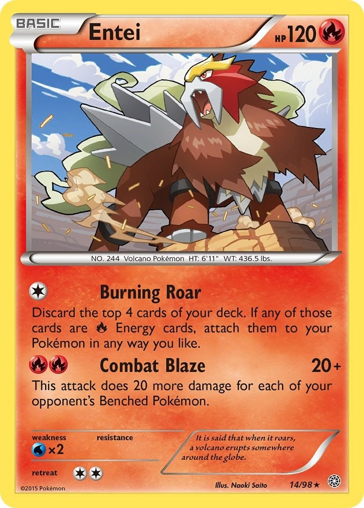 Image for Entei (14) (XY - Ancient Origins) (14/98) - Pokemon