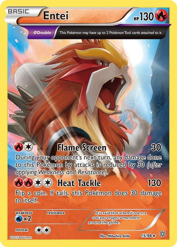Image for Entei (15) (XY - Ancient Origins) (15/98) - Pokemon