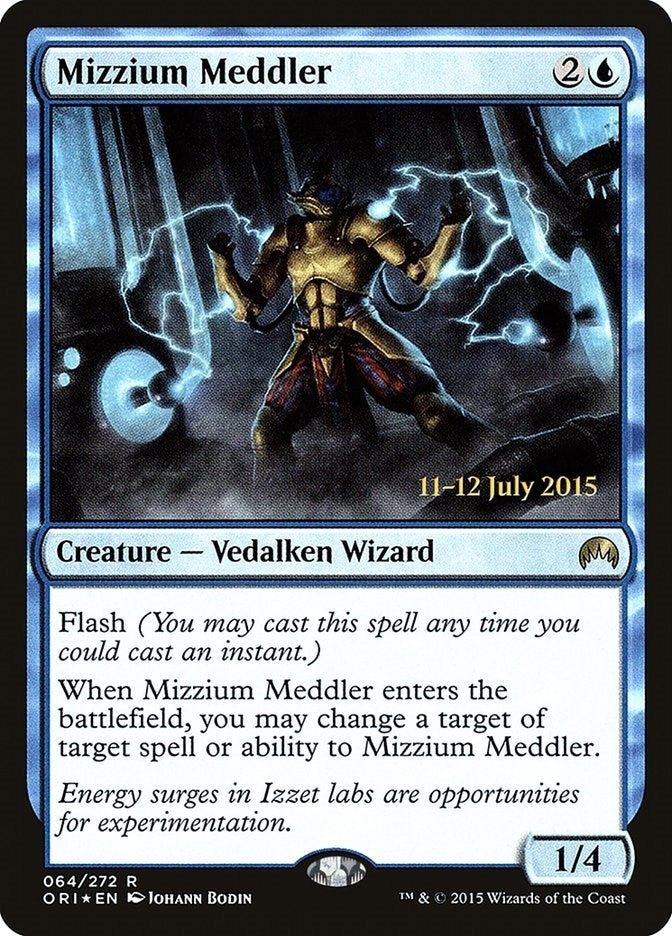 Image for Mizzium Meddler (Prerelease Cards) (64) - Magic: The Gathering