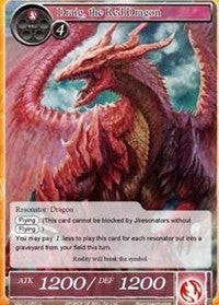 Image for Draig, the Red Dragon (Dual Deck: Faria & Melgis) (VS01-020) - Force of Will