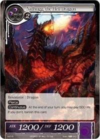 Image for Nidhogg, the Hell Dragon (Starter Deck: Jet Black Phantom) (S-015) - Force of Will