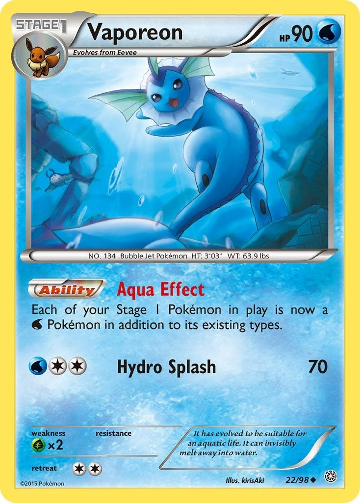 Image for Vaporeon (XY - Ancient Origins) (22/98) - Pokemon