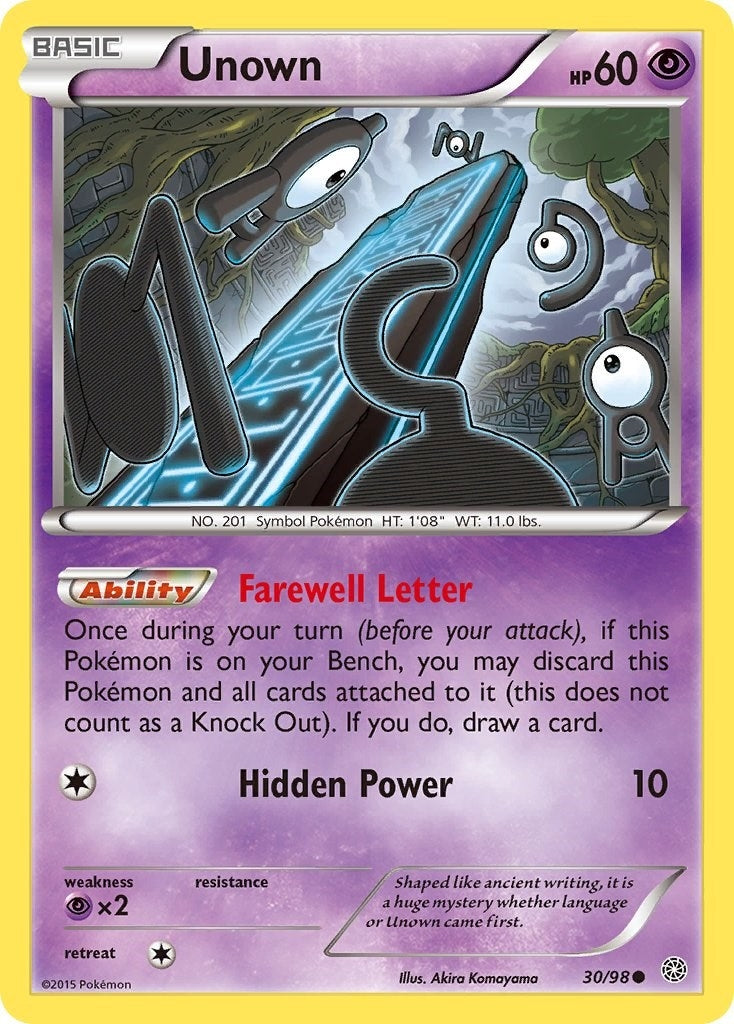 Image for Unown (XY - Ancient Origins) (30/98) - Pokemon