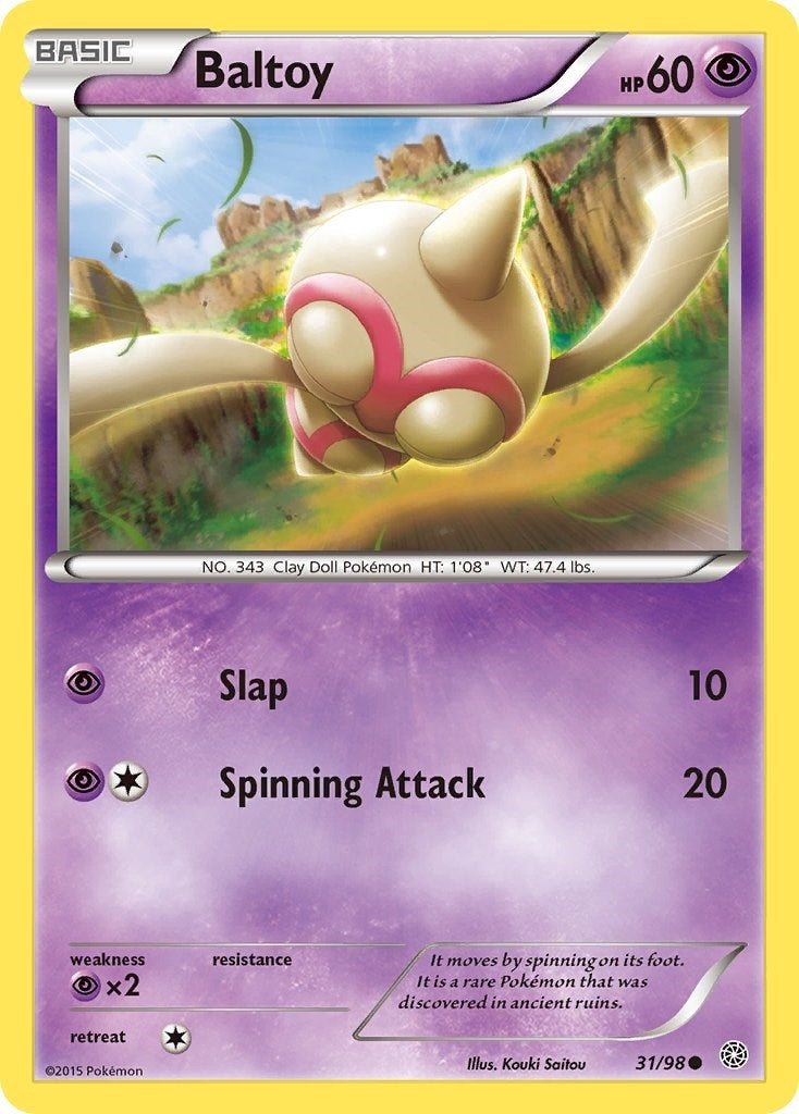 Image for Baltoy (31) (XY - Ancient Origins) (31/98) - Pokemon