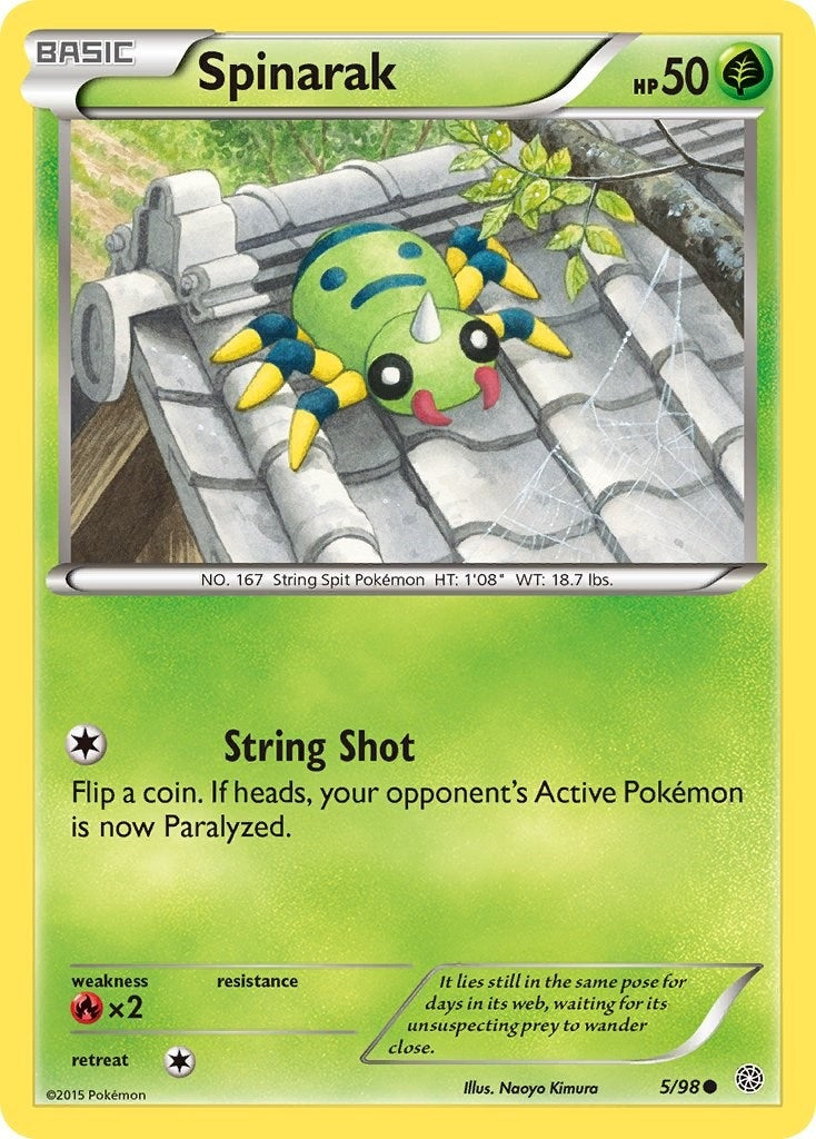 Image for Spinarak (XY - Ancient Origins) (5/98) - Pokemon