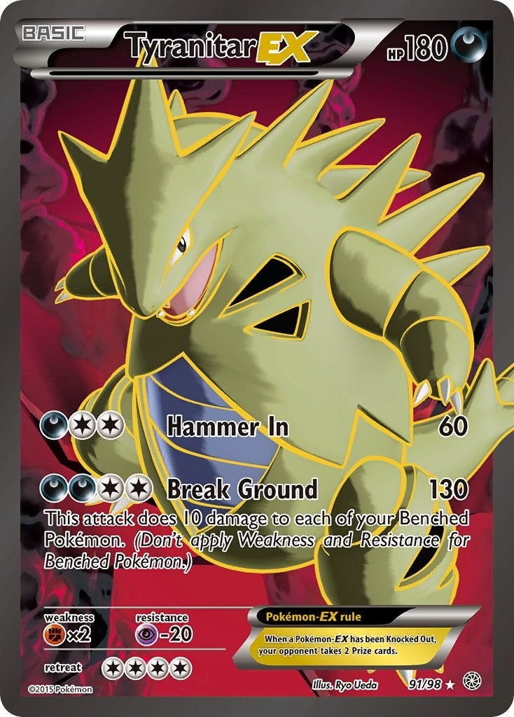 Image for Tyranitar EX (91 Full Art) (XY - Ancient Origins) (91/98) - Pokemon