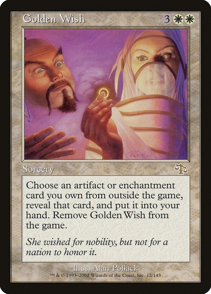 Image for Golden Wish (Judgment) (12) - Magic: The Gathering
