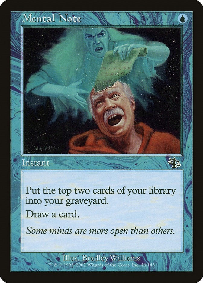 Image for Mental Note (Judgment) (46) - Magic: The Gathering