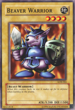 Beaver Warrior (V.2 - Common) - Legend of Blue Eyes White Dragon (Common) [LOB-064]